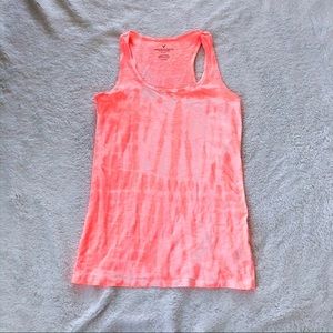American Eagle Neon TieDye Tank Top Orangey Pink S